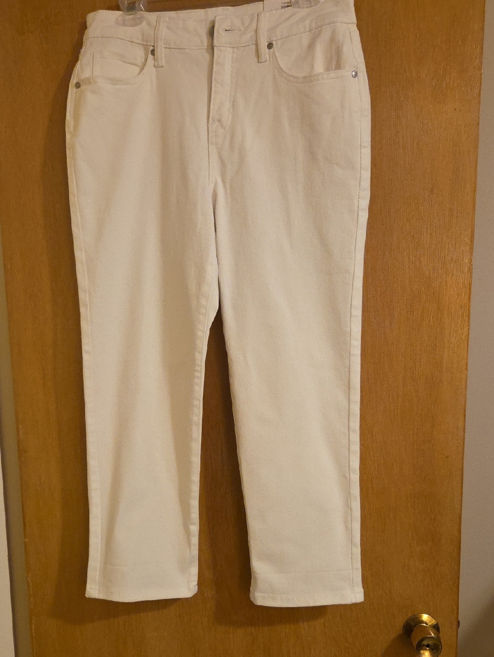 Style & Co. Women's White Straight-Leg Jeans
